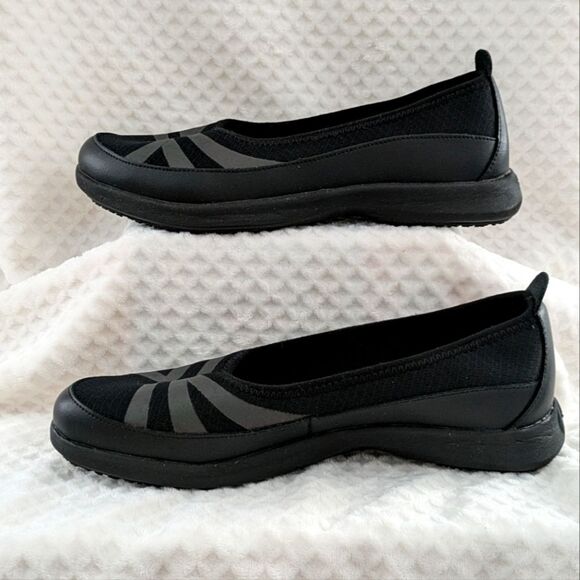 Shoes For Crew Yogi Black Non-slip, Water Resistant Women's Size 10 Reflective - Picture 8 of 10